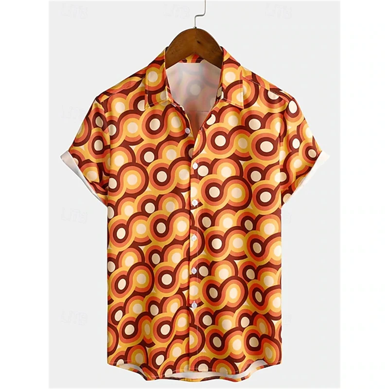 Kemeja Lengan Pendek Motif Kla - Men'S Fashion 70S ulasan dan harga
