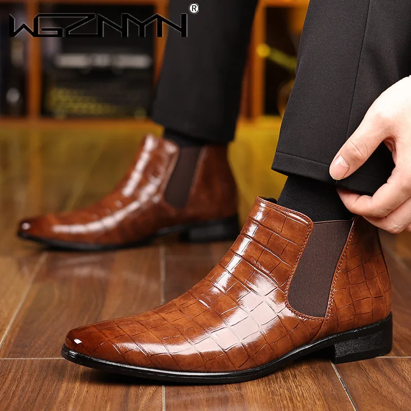 Sepatu Boots Chelsea Pria Ukur - Men'S Fashion Formal ulasan dan harga