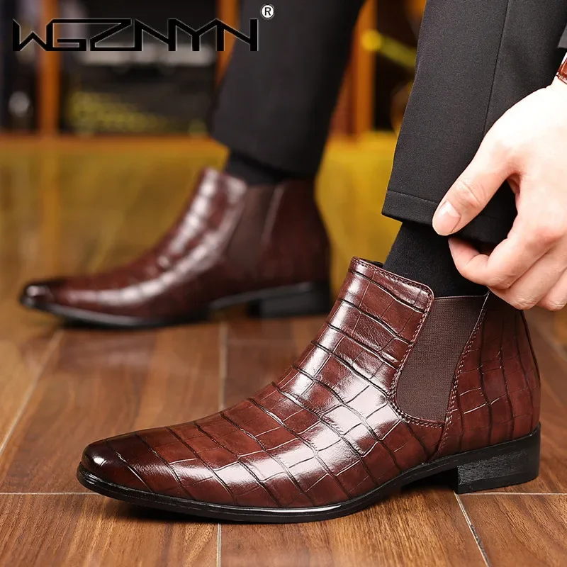Sepatu Boots Chelsea Pria Ukur - Men'S Fashion Formal ulasan dan harga
