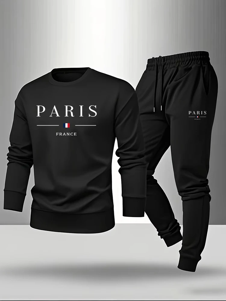 Setelan Pria Paris Print, Pull - Paris Fashion Men ulasan dan harga