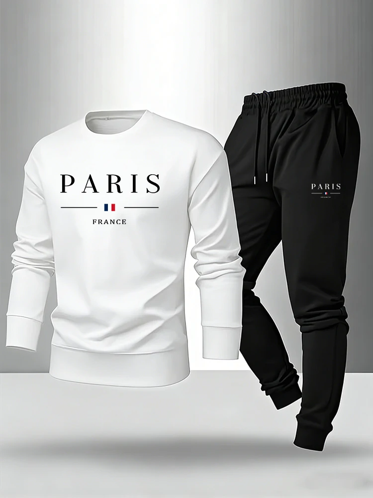 Setelan Pria Paris Print, Pull - Paris Fashion Men ulasan dan harga