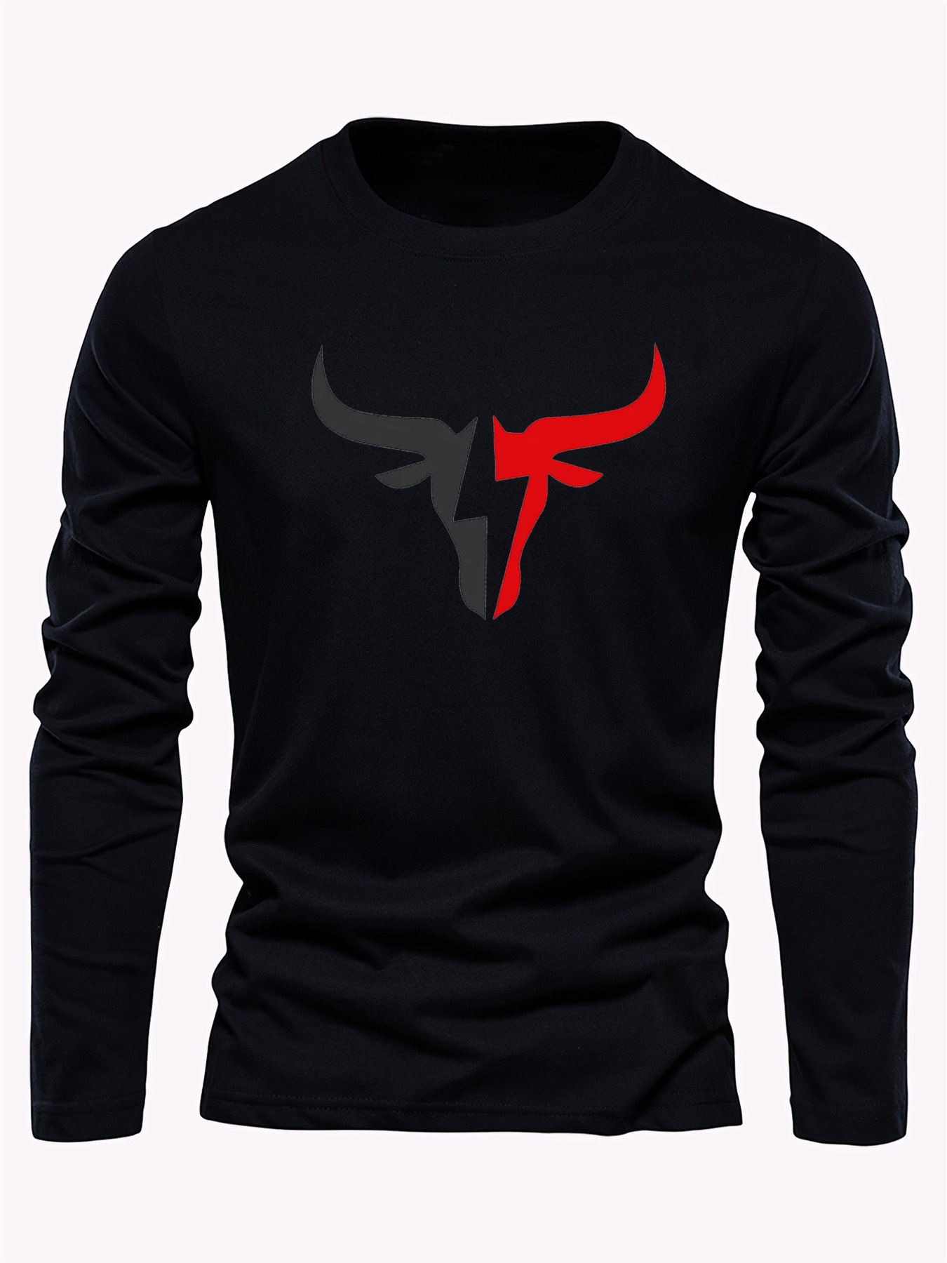 Kaos Lengan Panjang Pria Warna - Mens Fashion Wear ulasan dan harga