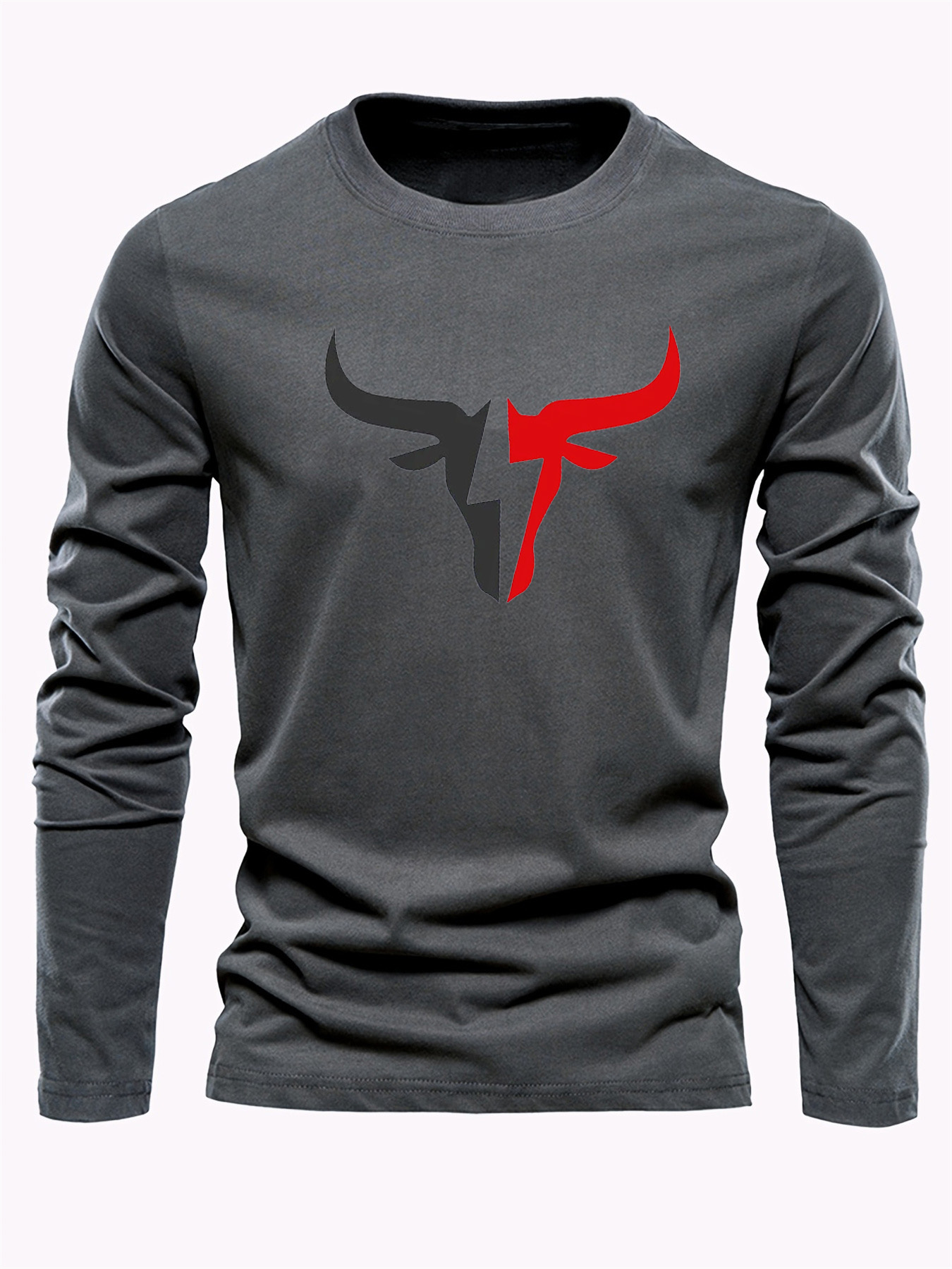 Kaos Lengan Panjang Pria Warna - Mens Fashion Wear ulasan dan harga