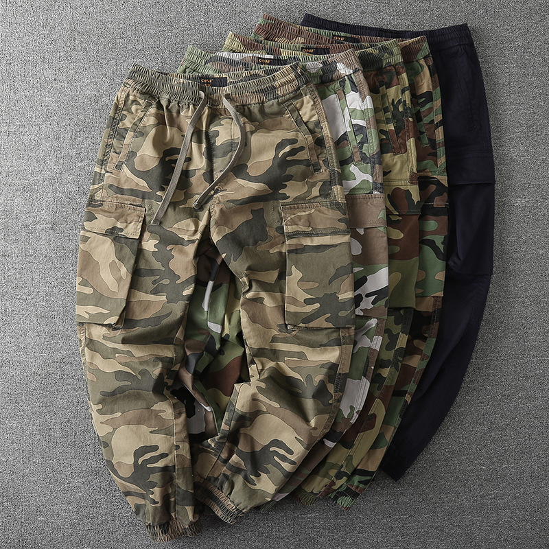 Celana Cargo Multi Saku Camo V - Mens Fashion Cargo Pants ulasan dan harga