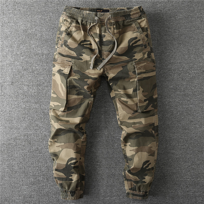Celana Cargo Multi Saku Camo V - Mens Fashion Cargo Pants ulasan dan harga