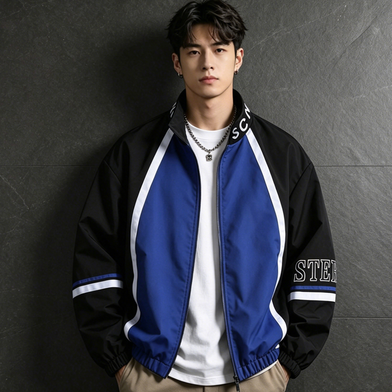UETEEY Jaket Bomber Pria Gaya  - Varsity Jacket Letterman ulasan dan harga