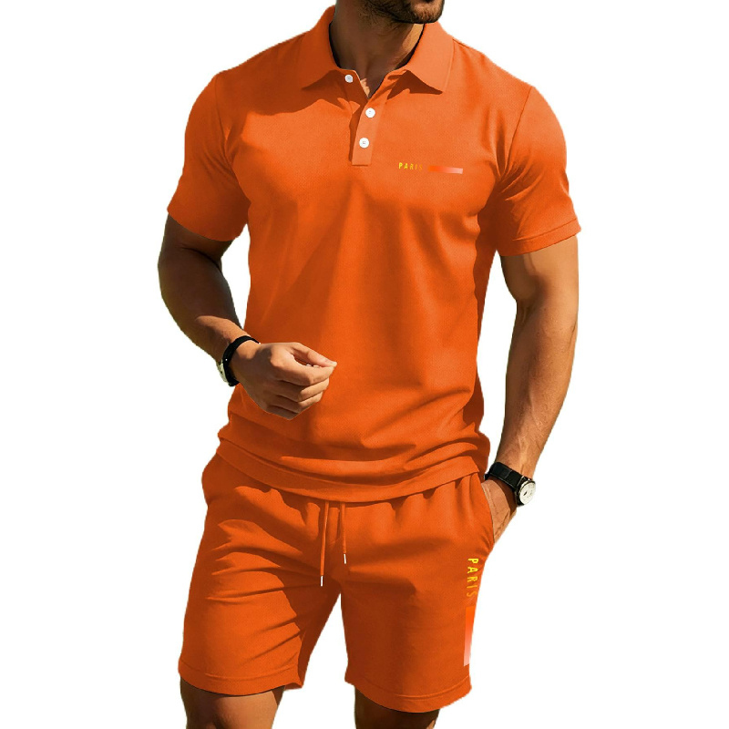 PARIS Print Kemeja polo musim  - Paris Fashion Men ulasan dan harga