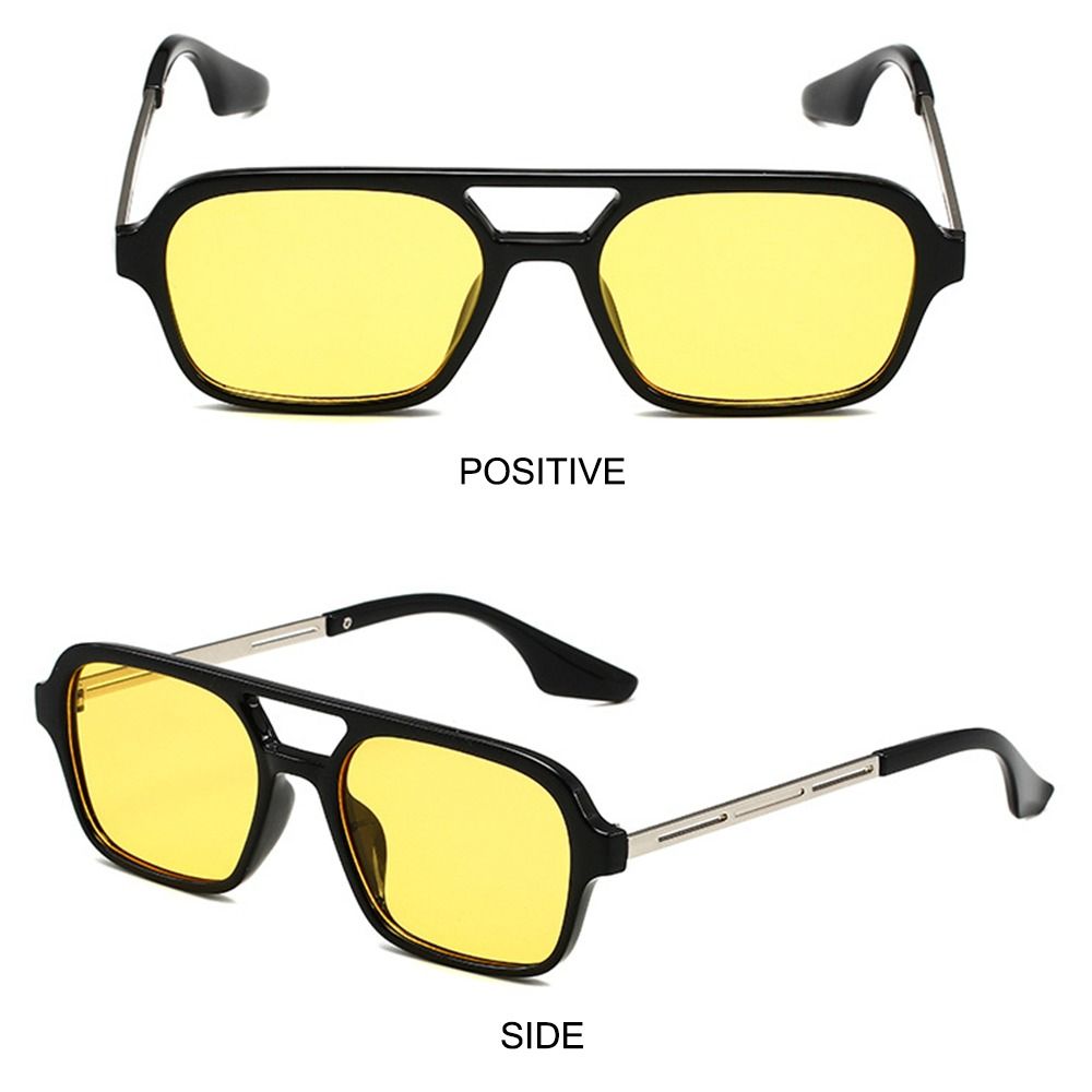 Kacamata Hitam Persegi Perlind - Men'S Fashion 70S ulasan dan harga