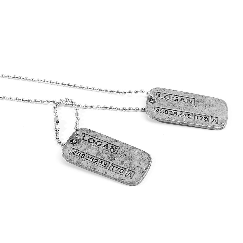 Kalung Kartu Militer X-Men Wol - Men'S Fashion Accessories ulasan dan harga