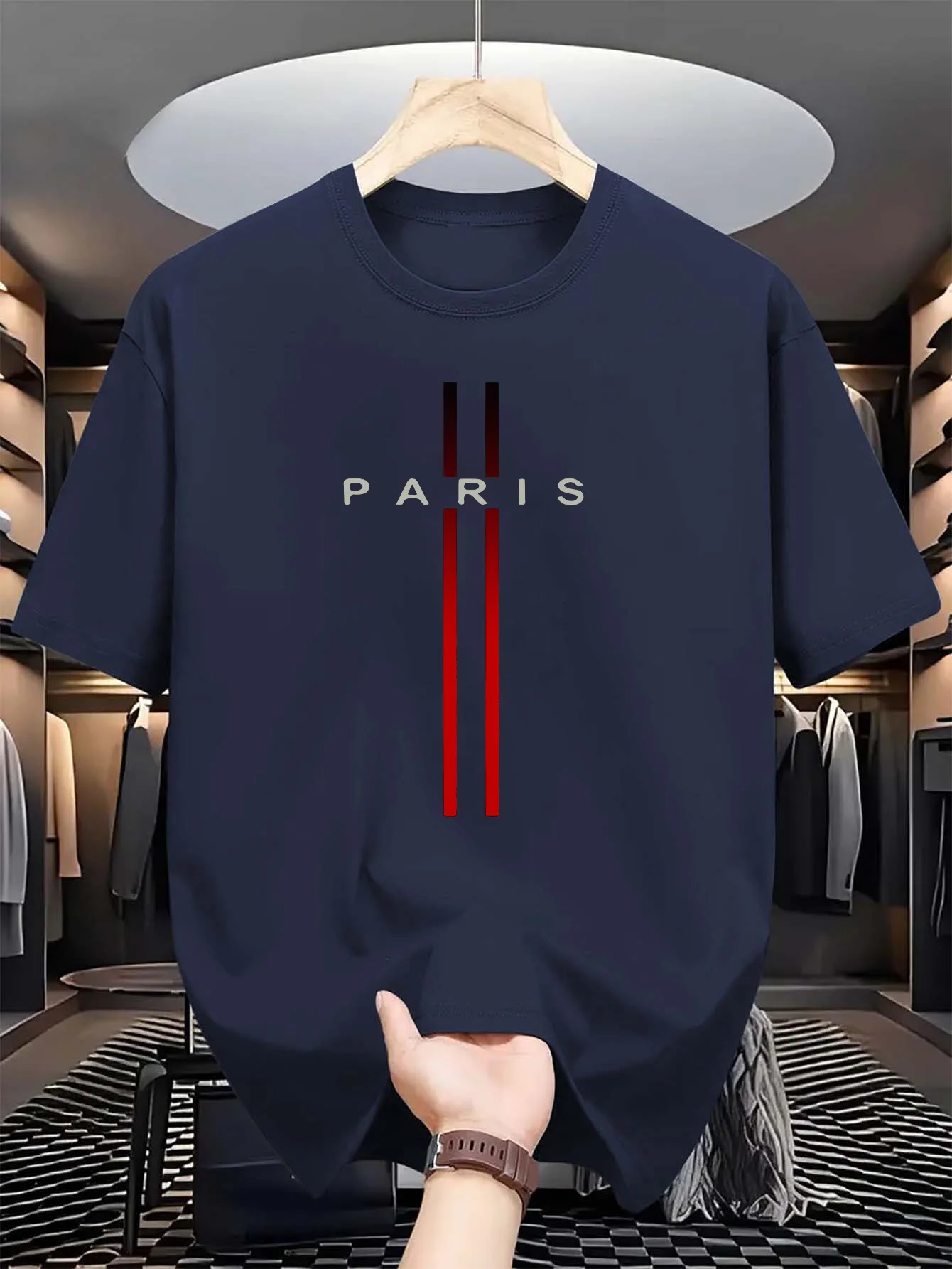 Kaos Pria 100% Katun Murni Mus - Paris Fashion Men ulasan dan harga