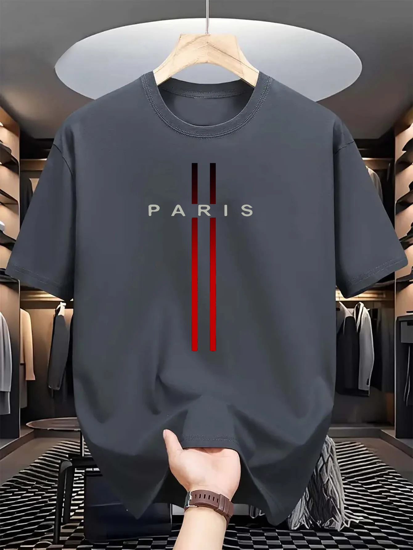 Kaos Pria 100% Katun Murni Mus - Paris Fashion Men ulasan dan harga