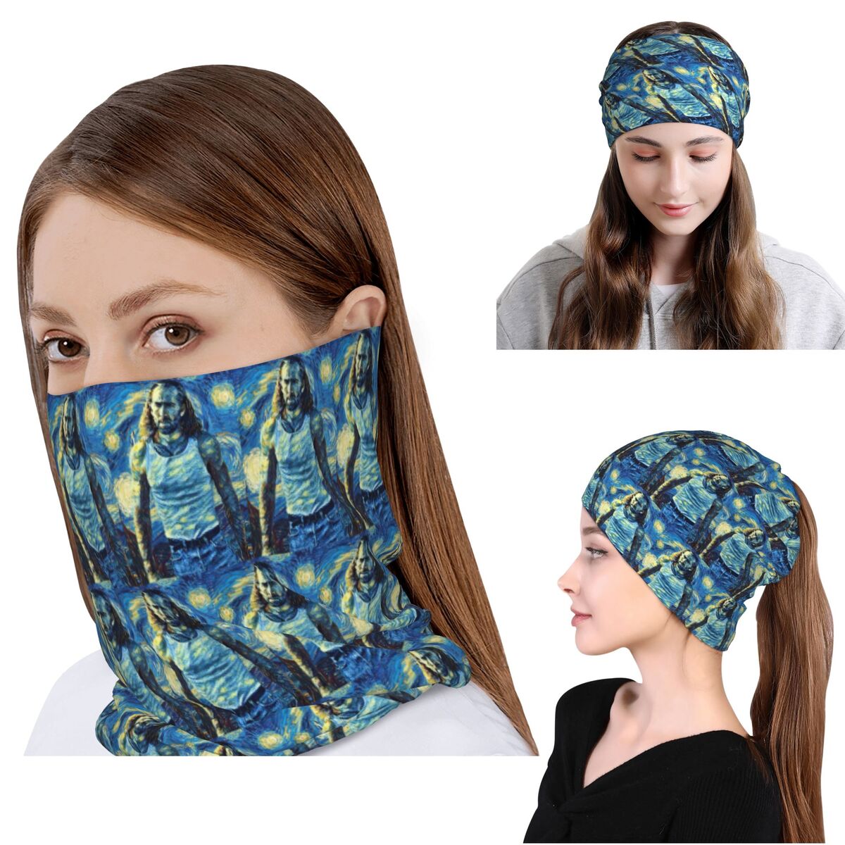 Nicolas Cage Stage Bandana Mas - Beanie Winter Hat ulasan dan harga