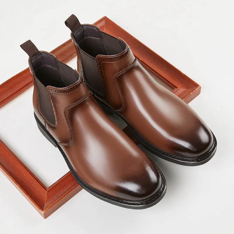 Sepatu Oxford Kulit Pria Vinta - Men Fashion Vintage ulasan dan harga