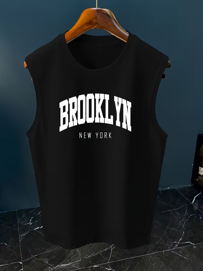 Tank Top Tanpa Lengan Motif Hu - Paris Fashion Men ulasan dan harga
