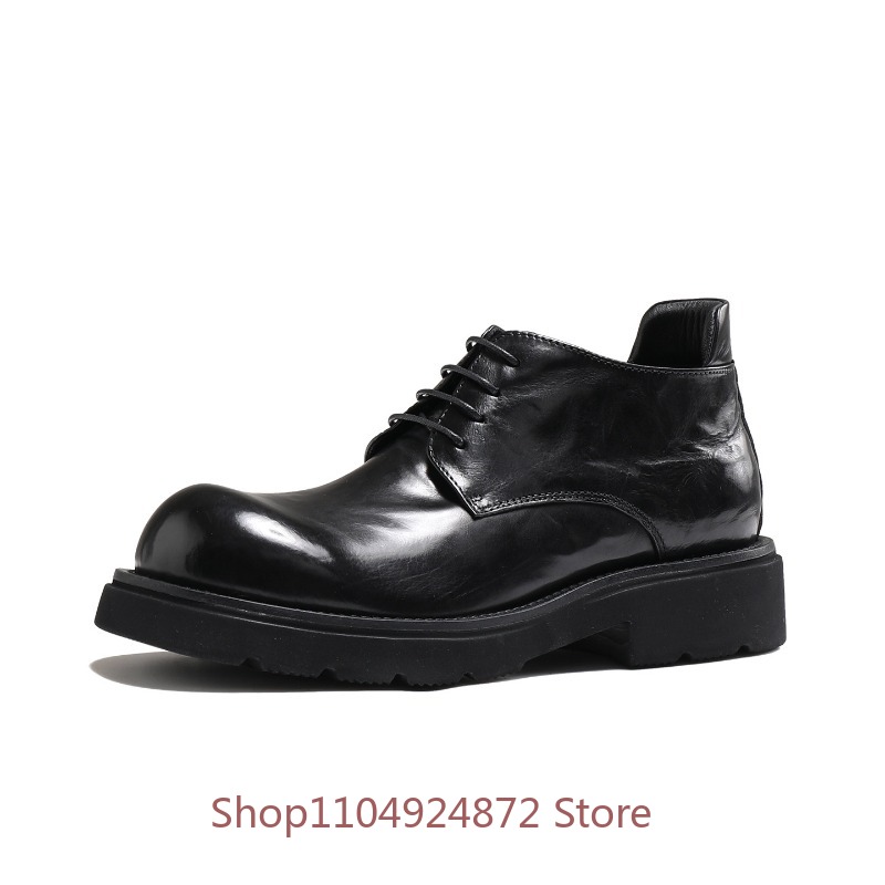 Sepatu Derby Ujung Bulat Fashi - Men'S Fashion Formal ulasan dan harga
