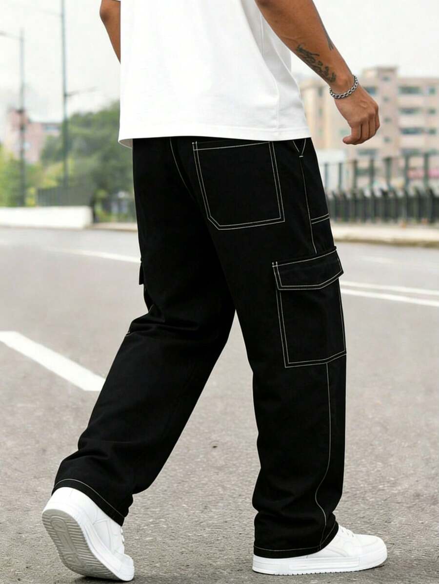 Celana Panjang Kasual Gaya Car - Mens Fashion Cargo Pants ulasan dan harga