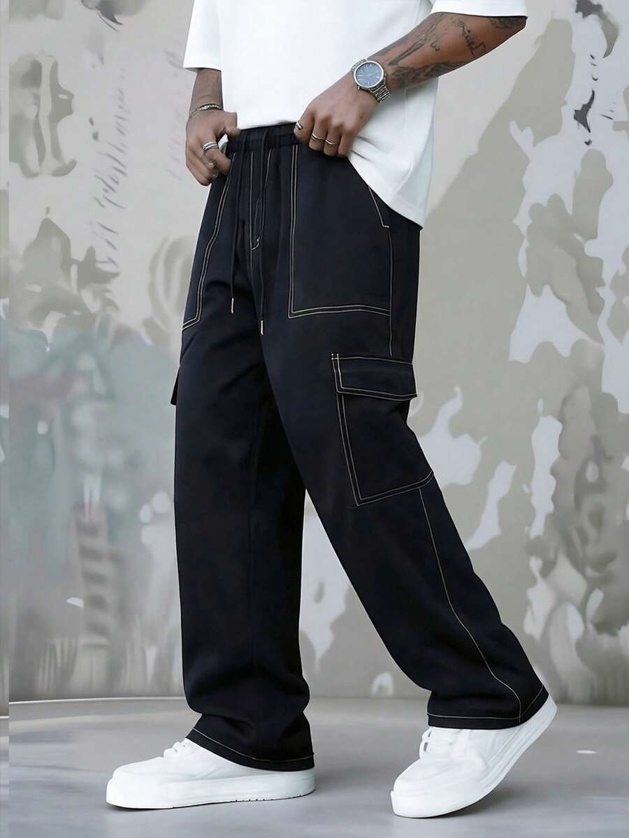 Celana Panjang Kasual Gaya Car - Mens Fashion Cargo Pants ulasan dan harga