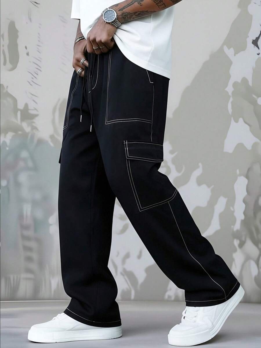 Celana Panjang Kasual Gaya Car - Mens Fashion Cargo Pants ulasan dan harga