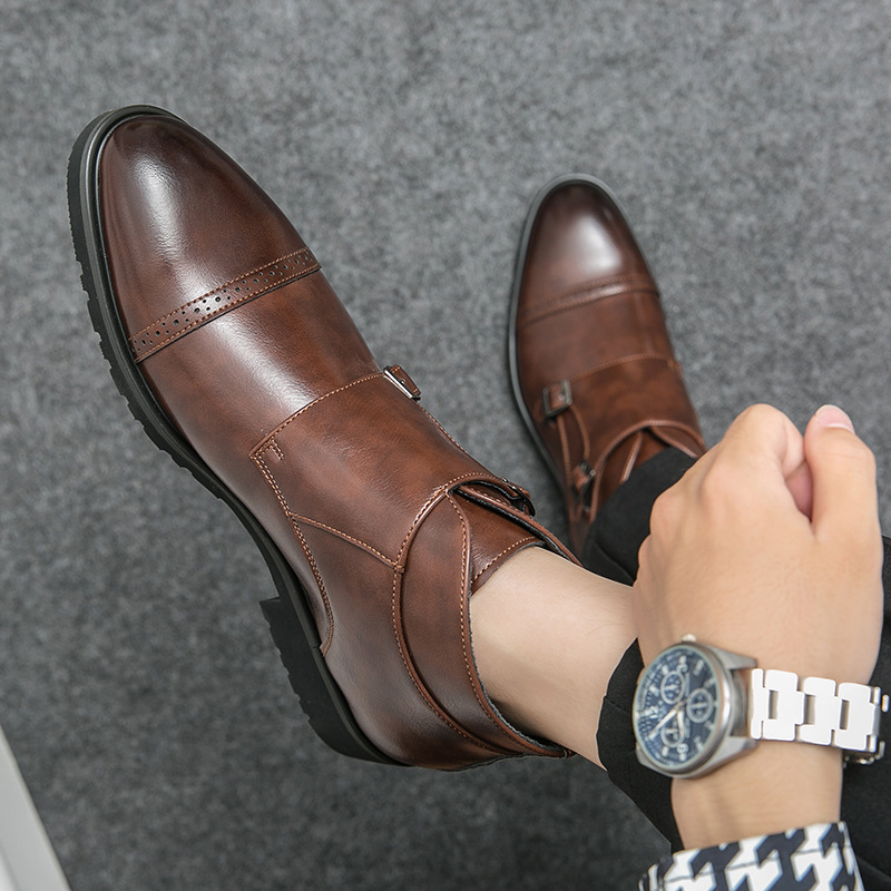 Sepatu bot kulit tinggi beruju - Mens Fashion Autumn 2025 ulasan dan harga