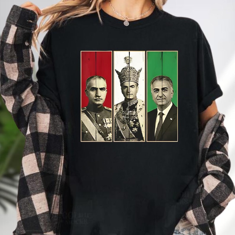 Kaos Potret Mohammad Reza Pahl - Men'S Fashion History ulasan dan harga