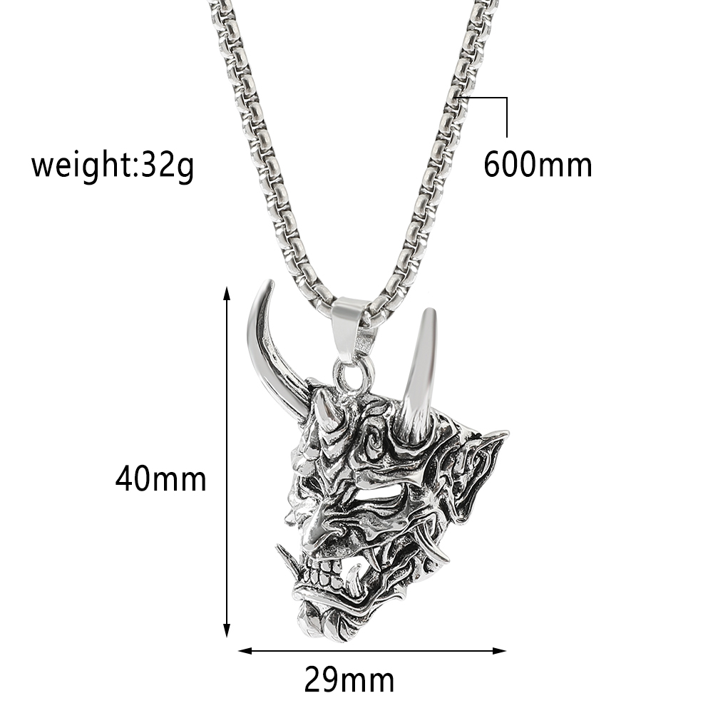 Kalung Liontin Topeng Hantu Ta - Men'S Fashion Accessories ulasan dan harga
