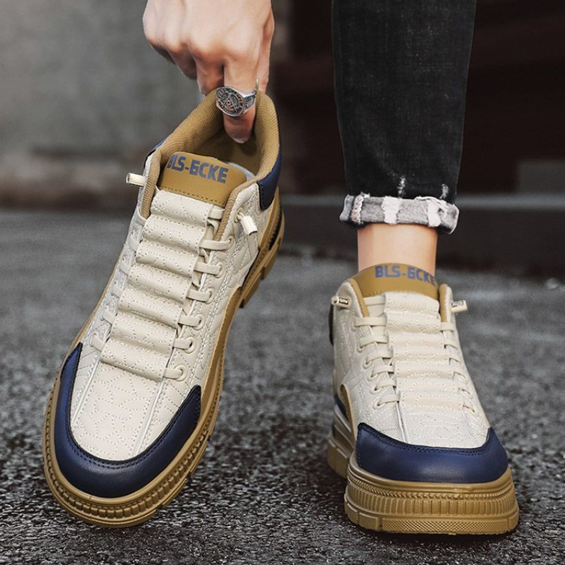 Sepatu Boots Pria Slip-On Plat - Men Fashion Vintage ulasan dan harga