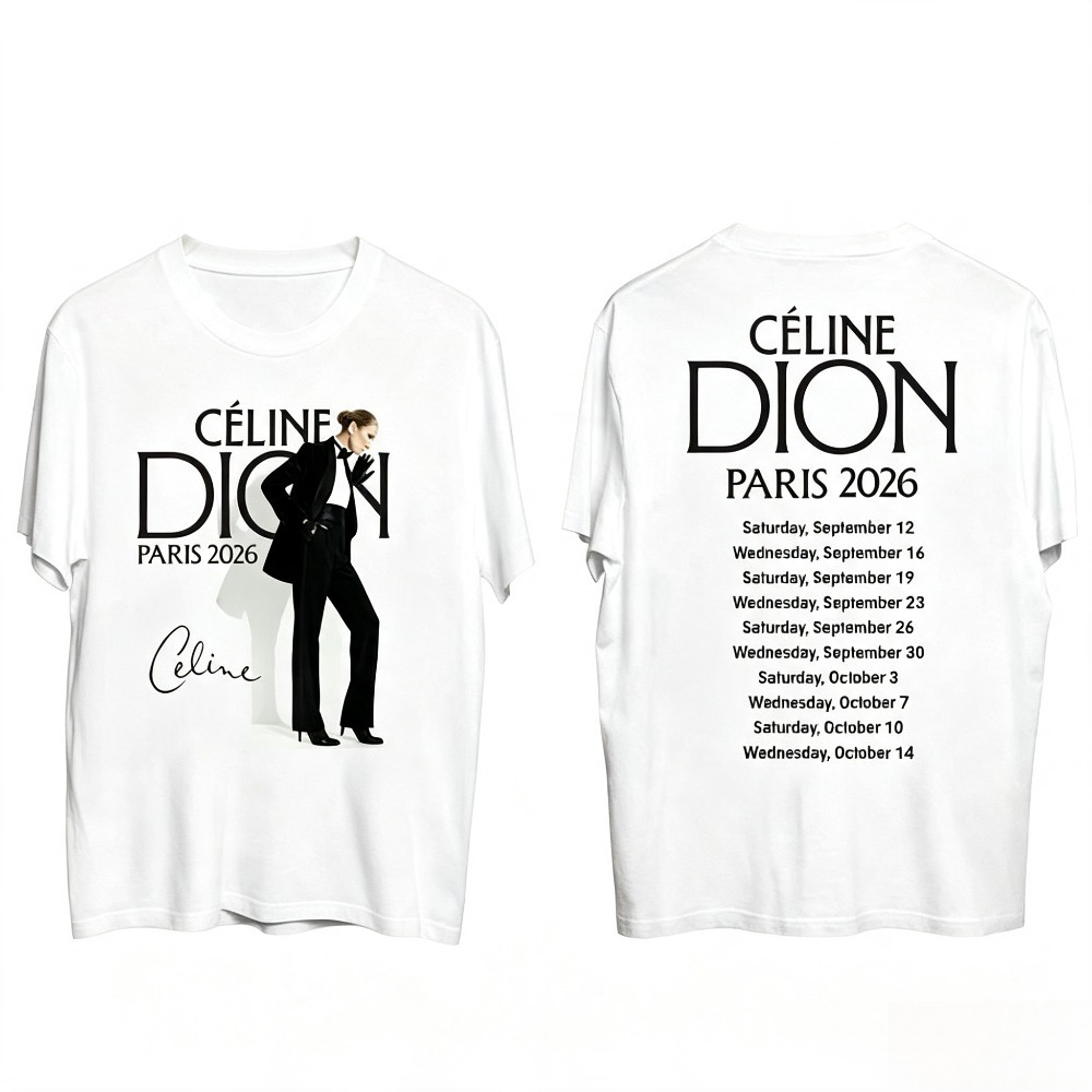 Kaos Celine Dion Paris 2026 To - Paris Fashion Men ulasan dan harga