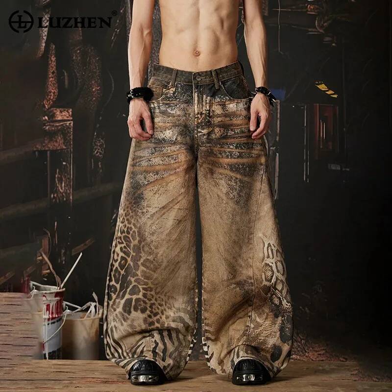 LUZHEN 2026 Celana Jeans Kasua - Men'S Fashion With Baggy Jeans ulasan dan harga