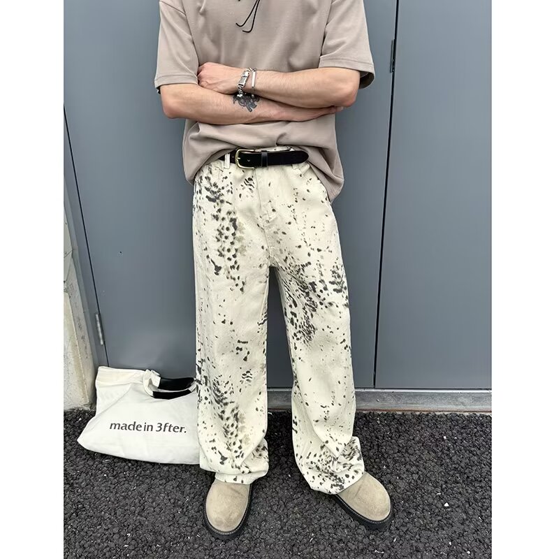 2000S pakaian Y2K mode putih m - Men'S Fashion With Baggy Jeans ulasan dan harga