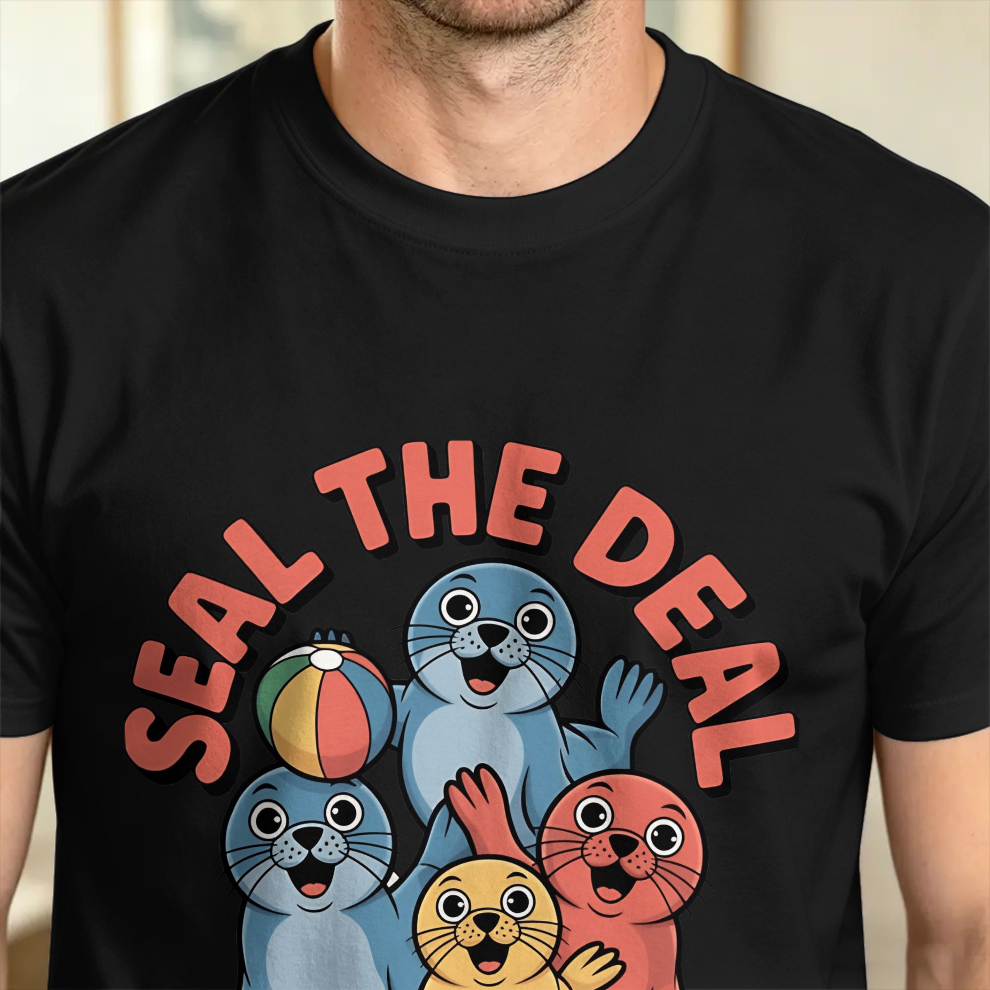 Kaos Vintage Beach Seal the De - Men'S Fashion Deals ulasan dan harga