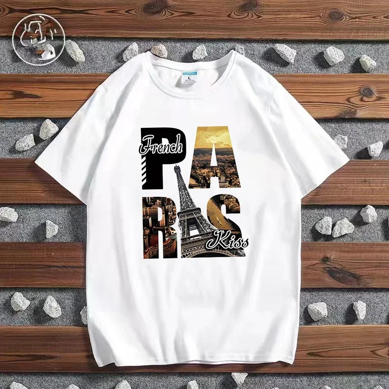 Kaus print kota Fashion Paris  - Paris Fashion Men ulasan dan harga