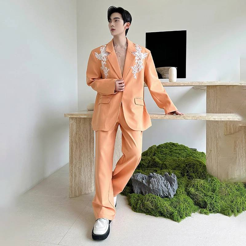 LUZHEN Setelan Dua Potong Mewa - Men Fashion Elegant ulasan dan harga
