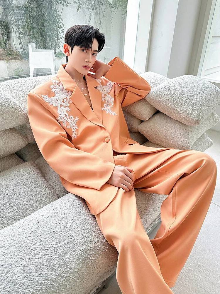 LUZHEN Setelan Dua Potong Mewa - Men Fashion Elegant ulasan dan harga
