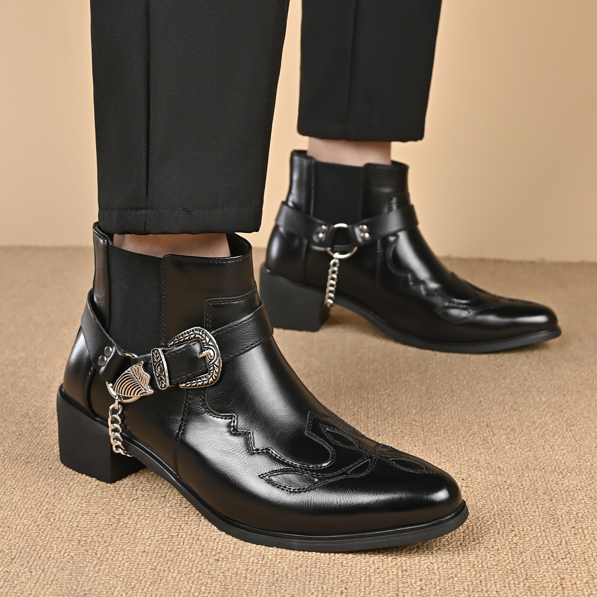Sepatu Boots Kulit Vintage Pri - Men Fashion Vintage ulasan dan harga