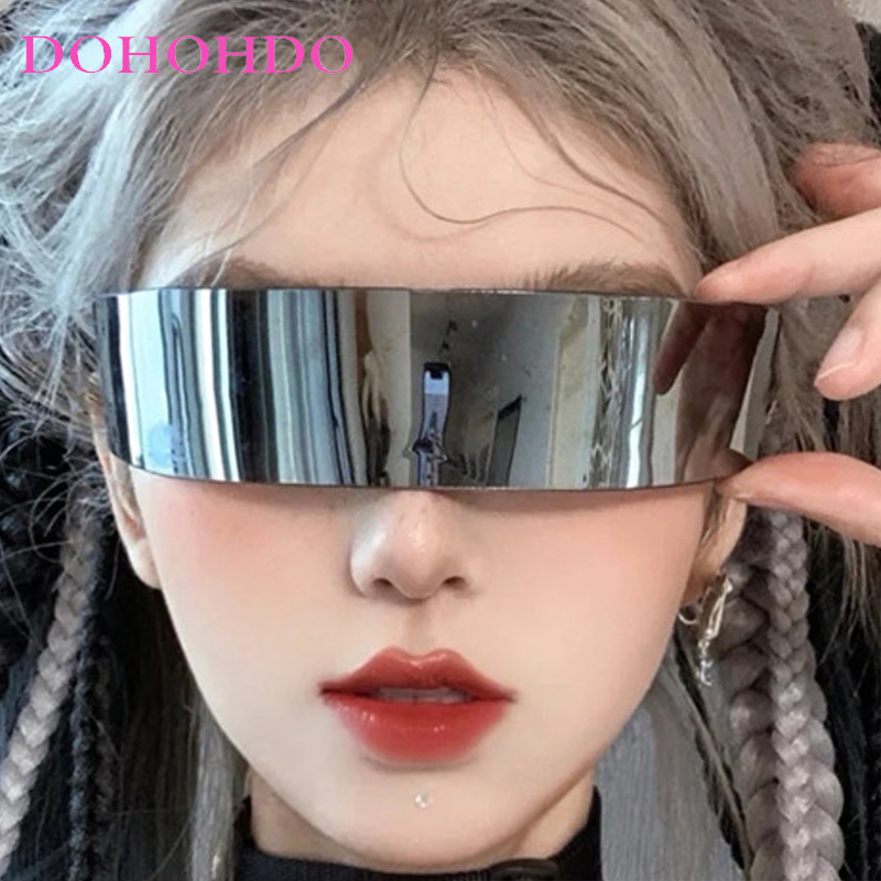 Y2K Kacamata Hitam Wanita Punk - Men Fashion Photography ulasan dan harga