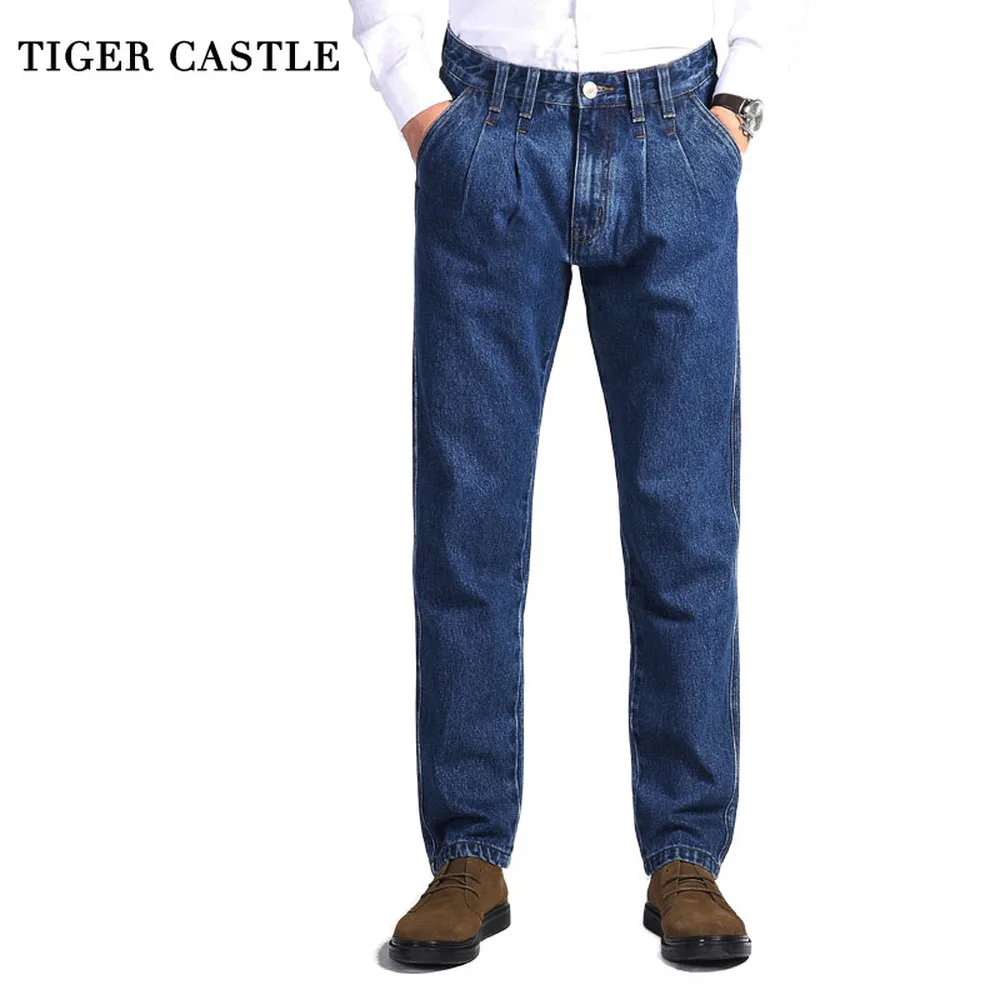 TIGER CASTLE Mens 100% Kapas T - Men'S Fashion With Baggy Jeans ulasan dan harga